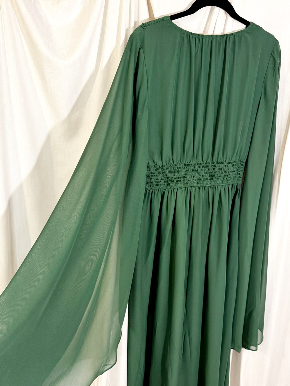Scarlet Darkness Green Renaissance Witch Cape Maxi Dress M NWT - Picture 4 of 7